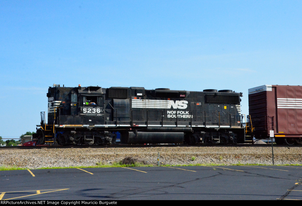 NS GP38-2 High nose Locomotive in the yard